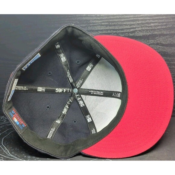 New Era MLB Baseball Cap Atlanta Braves 59FIFTY Fitted 7 3/8 Rare Shadow Stitch - Picture 5 of 6